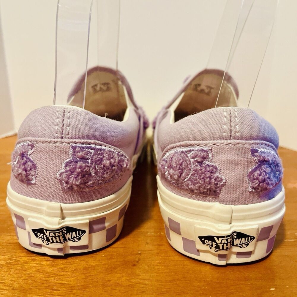 Vans Emma Mulholland On Holiday Classic Slip-On M 4 W 5.5 Purple Floral Chenille - Picture 3 of 9